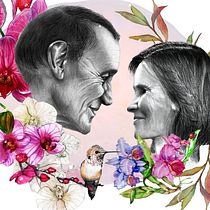 Mon projet du cours : Illustration de portraits avec des techniques traditionnelles et numériques. Portrait Drawing project by Britt Pica - 04.12.2021