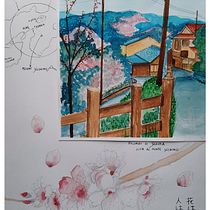 My project in Watercolor Travel Journal course. 2D Animation project by irene ventura - 03.25.2021