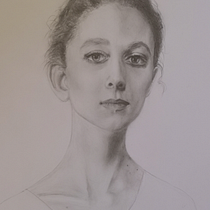 Mon projet du cours : Portrait réaliste au crayon graphite. Pencil Drawing, Portrait Drawing, and Realistic Drawing project by Gaëlle C. - 04.12.2021