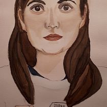 My project in Watercolor Portrait from a Photo course. Watercolor Painting project by María Victoria Ruiz Pérez - 04.12.2021