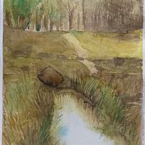 Mi Proyecto del curso:  Paisajes naturales en acuarela. Een project van  Beeldende kunst, Schilderij y Aquarelschilderen van danielagv_artistaplastica - 12.04.2021