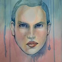 My project in Expressive Watercolor Portraits course. Watercolor Painting project by Janie McKeever - 04.15.2021