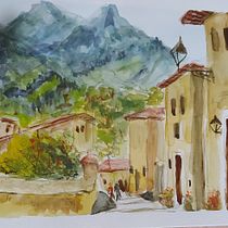 Mi Proyecto del curso:  Paisajes naturales en acuarela. Een project van  Beeldende kunst, Schilderij y Aquarelschilderen van Dra Susana Beatriz Vidal de Riutort - 13.04.2021