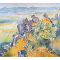 My project in  Natural Landscapes in Watercolor . Un proyecto de Pintura acrílica, Dibujo y Pintura a la acuarela de Alena Prosecova - 13.04.2021