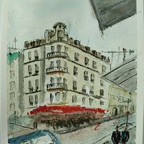 My project in Architectural Sketching with Watercolor and Ink course. Sketching, Drawing, Watercolor Painting, Architectural Illustration, Sketchbook & Ink Illustration project by jimmybettega - 04.13.2021