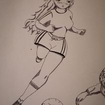 My project in Creation of Manga Characters course. Traditional illustration project by Minka - 04.13.2021