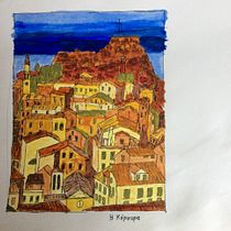 My project in Architectural Sketching with Watercolor and Ink course. Architectural Illustration project by James Alexander - 04.13.2021