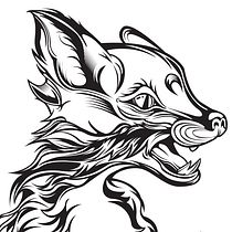 Simão Pires -  Moon fox with  skull. Un projet de Dessin numérique de Simão Pires - 14.04.2021