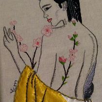 Mi Proyecto del curso: Creación de retratos bordados. Embroider project by Yami - 04.14.2021