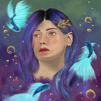 Underwater Nebula. Digital Illustration project by Sam - 04.14.2021