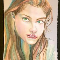 Mi Proyecto del curso: Retrato artístico en acuarela. Artistic Drawing, and Portrait Drawing project by alejandrosuarez_suarez - 04.14.2021