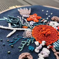 My project in Advanced Embroidery Techniques: Stitches and Compositions with Volume course. Bordado projeto de kristina.dulevich - 14.04.2021