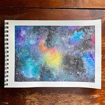 Modern Watercolor Techniques - Galaxy. Un progetto di Illustrazione tradizionale e Pittura ad acquerello di Giulia Z - 14.04.2021