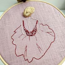 Mi Proyecto del curso: Técnicas de bordado para crear peinados con volumen. Een project van Ontwerp van accessoires, Kostuumontwerp, Borduurwerk y Kleurentheorie van Palmira - 14.04.2021