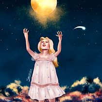 Moonlight shower. 2D Animation, Digital Drawing, and Digital Illustration project by saalvasam - 04.14.2021