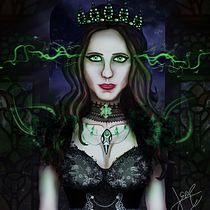 Mi Proyecto del curso: Retratos digitales de fantasía con Photoshop. Concept Art, Figure Drawing, Portrait Drawing, Digital Drawing, and Digital Illustration project by Lizbeth Escobedo - 04.14.2021