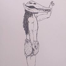 El brujo. Traditional illustration project by Hizil Carolina García - 04.14.2021