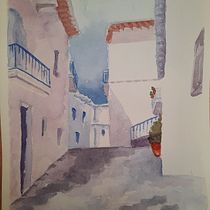 Mi Proyecto del curso: Representación arquitectónica en acuarela. Un projet de Aquarelle de Susana Redondo Ugena - 15.04.2021