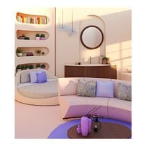 GAIA - Mi Proyecto del curso: Diseño de interiores con líneas curvas . Un projet de Décoration d'intérieur de lucyprado - 15.04.2021