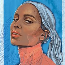 "ZOE", Proyecto del curso: Retrato ilustrado con Procreate. Desenho de retrato, Desenho digital e Ilustração digital projeto de mportejazz - 15.04.2021