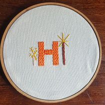 Meu projeto do curso: Técnicas básicas para bordado de letras. Embroider project by naty_gonella - 04.15.2021