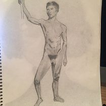 Mi Proyecto del curso: Dibujo realista de la figura humana. Figure Drawing project by Nayely Ortega - 04.16.2021