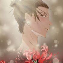 My project in Digital Fantasy Portraits with Photoshop course: Jyujyutsu Kaisen, Suguru Geto. Traditional illustration, Drawing, Digital Illustration, Portrait Drawing, Digital Drawing, and Digital Painting project by Cindy Miyabara - 04.15.2021