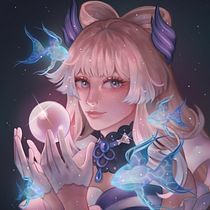 kokomi. Traditional illustration, Digital Illustration, and Digital Painting project by cate - 08.14.2021