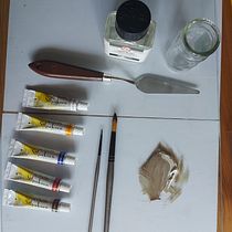 My project in  Realistic Oil Portraiture: Conveying Detail and Expression course.  project by Michael Thompson - 04.16.2021