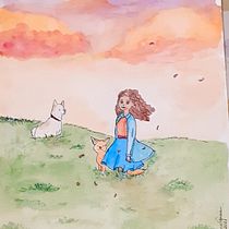 Meu projeto do curso: Ilustração de cenas narrativas com aquarela com base na atividade. . Un progetto di Belle arti di Elaine Garcia - 16.04.2021