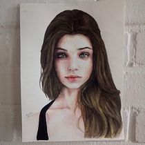 My project in Watercolor Portrait from a Photo course. Embroider, Realistic Drawing, and Watercolor Painting project by kshahan - 04.16.2021
