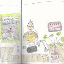 My project in Exploratory Sketchbook: Find Your Drawing Style course. Sketchbook project by Virginia Ferguson - 04.17.2021