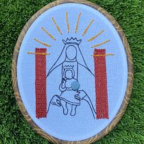 My project in Embroidered Linear Portrait course. Bordado projeto de Gisela Mualin - 17.04.2021