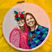 Mi Proyecto del curso: Bordado en fotografías sobre tela. Embroider project by Jacky Matus - 04.17.2021
