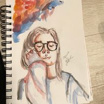 Mi Proyecto del curso: Cuaderno de retratos en acuarela, Mi amor eterno.. Fine Arts project by Isabel Guerrero - 04.18.2021