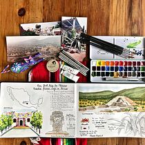 My project in Watercolor Travel Journal course. Watercolor Painting project by Marisa Kalbermatten - 04.18.2021