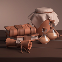 Mi Proyecto del curso: Modelado cartoon de bodegones con Maya. Projekt z dziedziny 3D,  Modelowanie 3D i  Projektowanie 3D użytkownika Robinson Bazurto Orrego - 17.04.2021