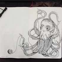 My project in Surrealistic Fineliner Illustration course Ein Projekt aus dem Bereich Zeichnung von Diana Poell - 19.04.2021