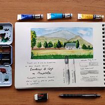 Mi Proyecto del curso: Cuaderno de viaje en acuarela. Traditional illustration project by Susana - 04.19.2021