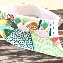 Paisaje cálido con explosión de color. Embroider, Sewing, and Creativit project by mariax_83 - 04.19.2021