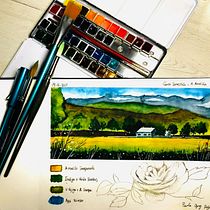 Mi Proyecto del curso: Cuaderno de viaje en acuarela de Alicia Aradilla . Traditional illustration project by Paula López Delgado - 04.19.2021