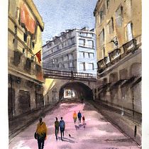 Meu projeto do curso: Representação arquitetônica com aquarela. Un projet de Beaux Arts de carlaroncarati - 19.04.2021