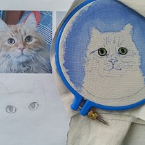 Mi Proyecto del curso: Needle painting para principiantes. Embroider, Naturalistic Illustration, and Textile Design project by Edith García Pérez - 08.15.2021