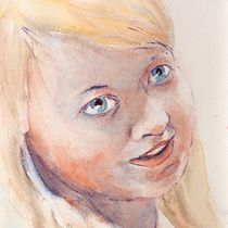 My project in Artistic Portrait with Watercolors course. Traditional illustration project by Pentti Koppinen - 04.20.2021