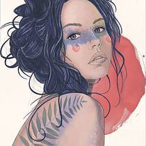 My project in Illustrated Portraits with Procreate course. Ilustração digital projeto de garbogiada - 20.04.2021