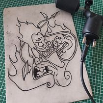 Mi Proyecto del curso: Tatuaje para principiantes. Tattoo Design project by ericagarciamonterde - 04.20.2021