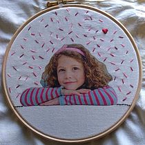 My project in Photo Embroidery on Fabric course. Embroider project by Laetitia RDG - 04.20.2021