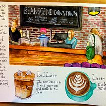 My project in Watercolor Travel Journal course. Watercolor Painting project by ericanada - 04.20.2021