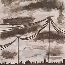 Meu projeto do curso: Ilustração em nanquim com influência japonesa. Een project van Traditionele illustratie van Sylvia Meireles - 21.04.2021