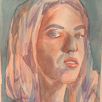My project in Artistic Portrait with Watercolors course. Watercolor Painting project by anazambranag - 04.21.2021